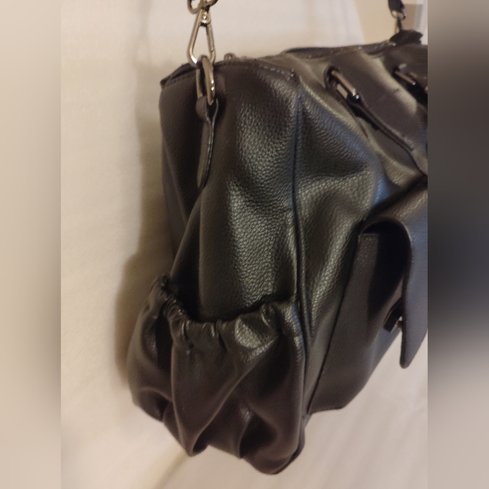 Catherine Malandrino Black  Tote Bag with Gold Accents - Picture 8 of 14